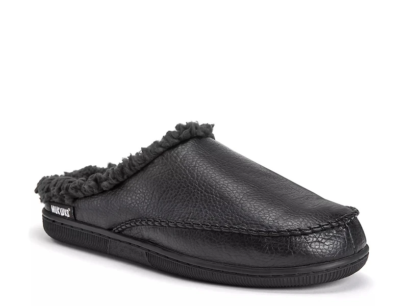 Faux Leather Clog Slipper