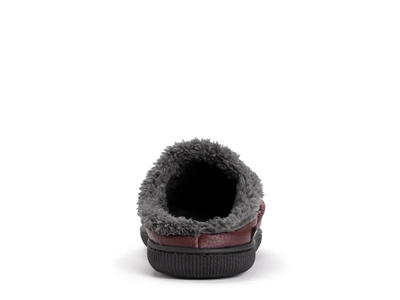 Faux Leather Clog Slipper - Men's