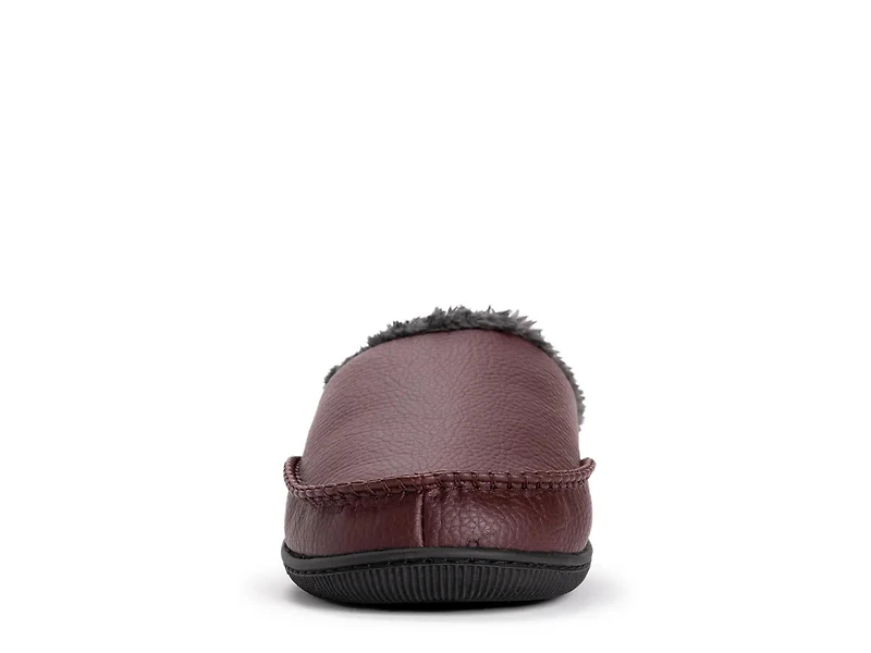 Faux Leather Clog Slipper - Men's