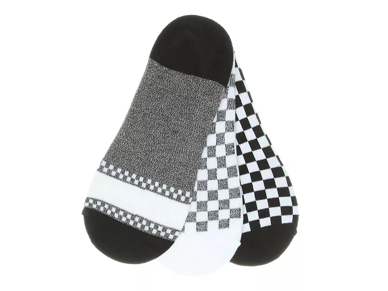 Basic Checks Women's No Show Liners - 3 Pack