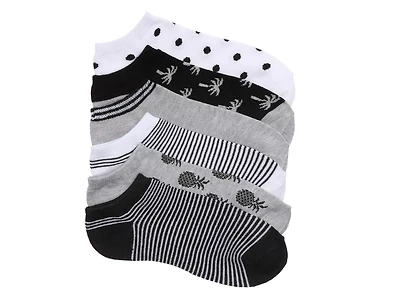 Tropical Women's No-Show Socks - 6 Pack