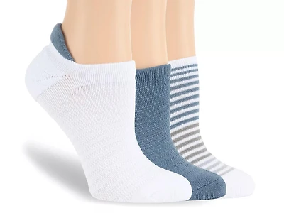 Stripe No Show Socks - 3 Pack