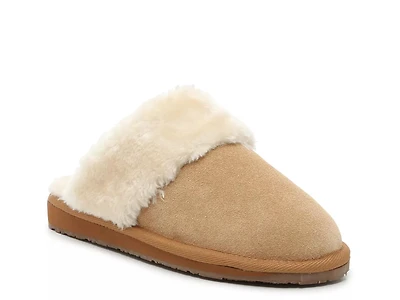 Shar Fur Trim Slipper - Women's