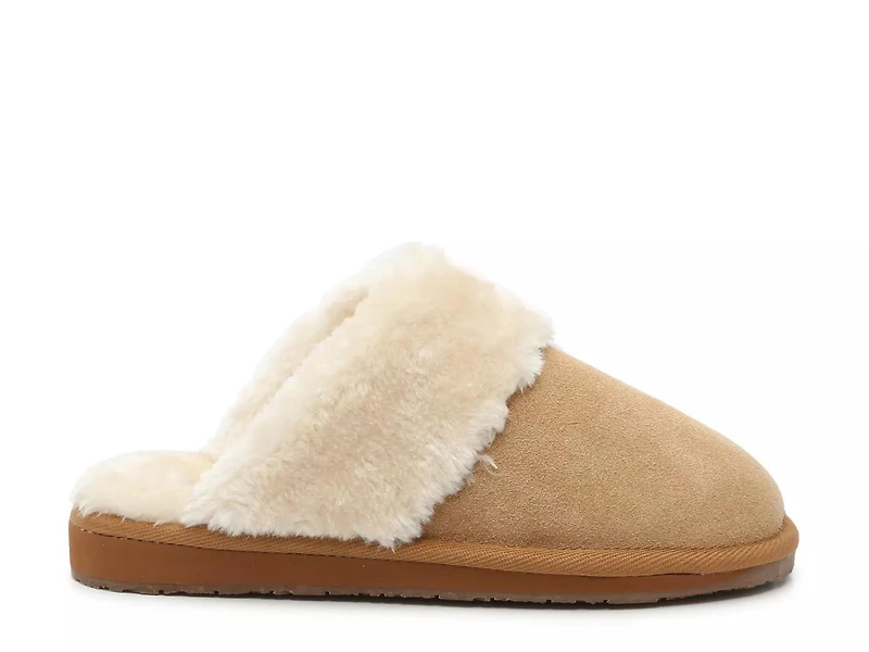 Shar Fur Trim Slipper - Women's