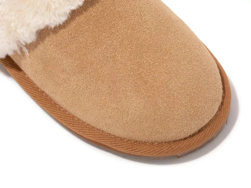 Shar Fur Trim Slipper - Women's