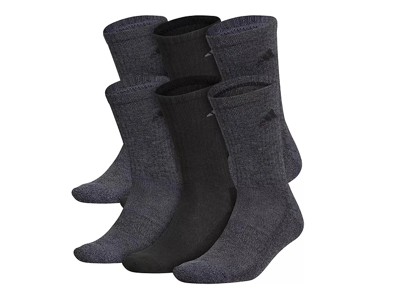 Cushioned Men's Crew Socks - 6 Pack