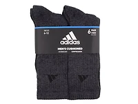 Cushioned Men's Crew Socks - 6 Pack