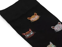Cats in Glasses Women's Compression Knee Socks