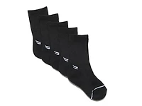 Black 5-Pair Kids' Crew Socks