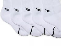 White 5-Pair Kids' Crew Socks