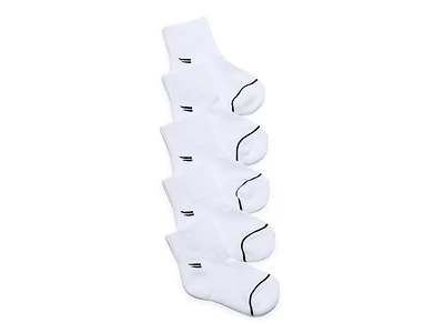 White 5-Pair Kids' Quarter Socks