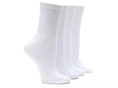 Solid Men's Crew Socks - 4 Pack