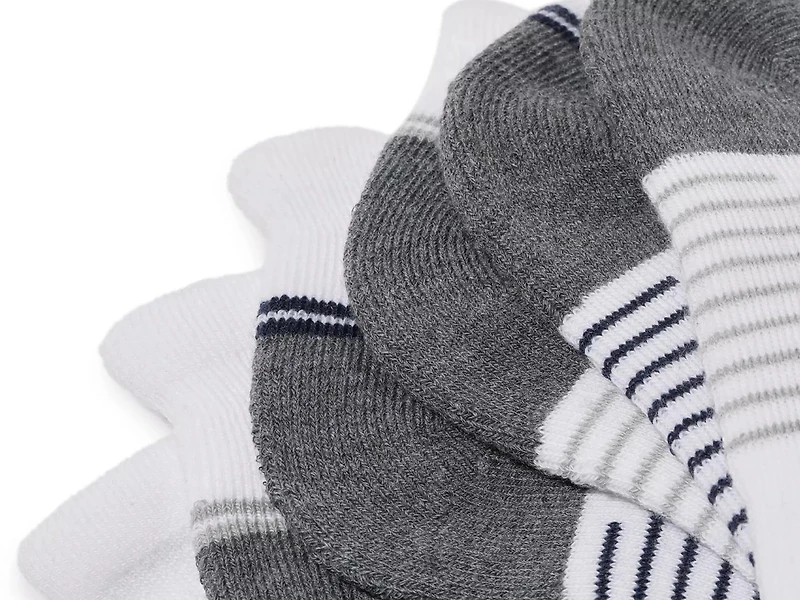 Terry Tab Men's No Show Socks - 6 Pack