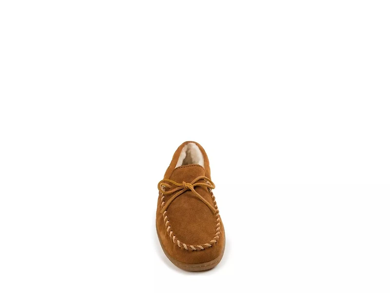 Pile Lined X Moccasin Slipper