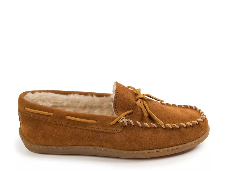 Pile Lined X Moccasin Slipper