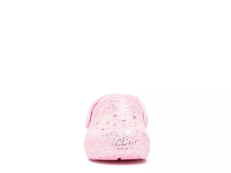 Classic Lined Glitter Clog