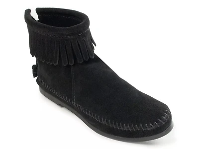 Back Zip Hardsole Bootie