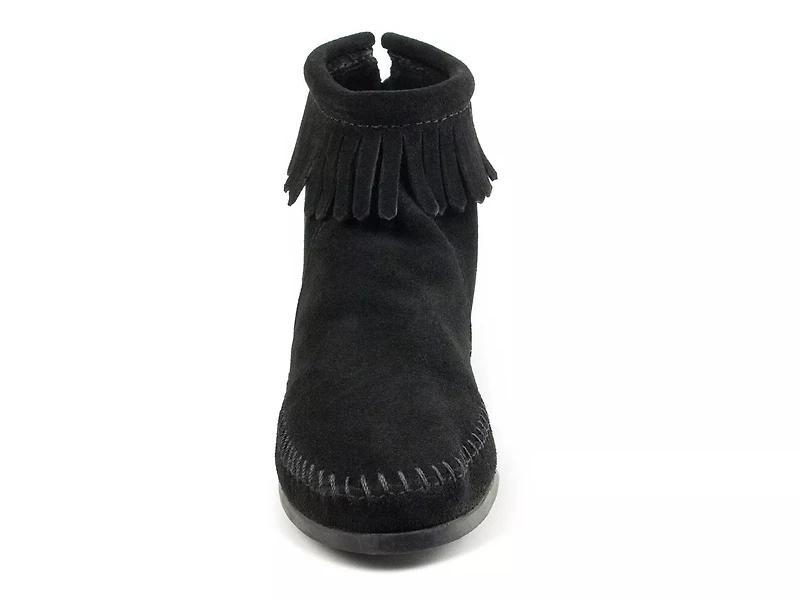 Back Zip Hardsole Bootie