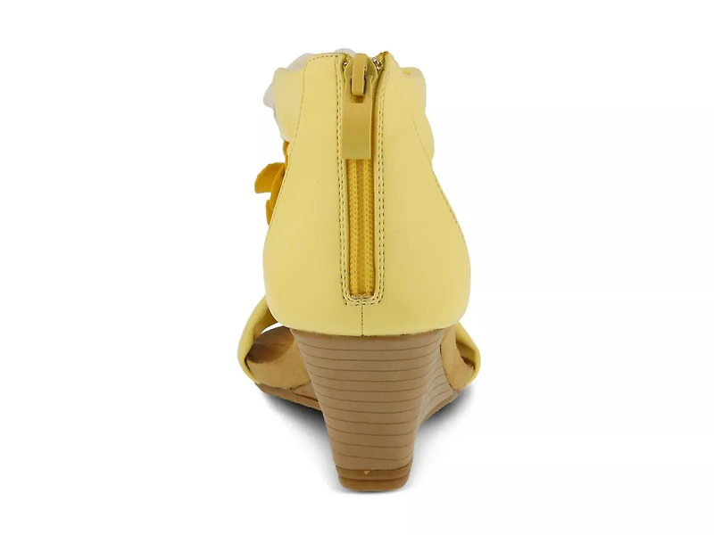 Harlequin Wedge Sandal