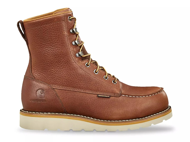 8-Inch Waterproof Steel Toe Wedge Work Boot - Men's