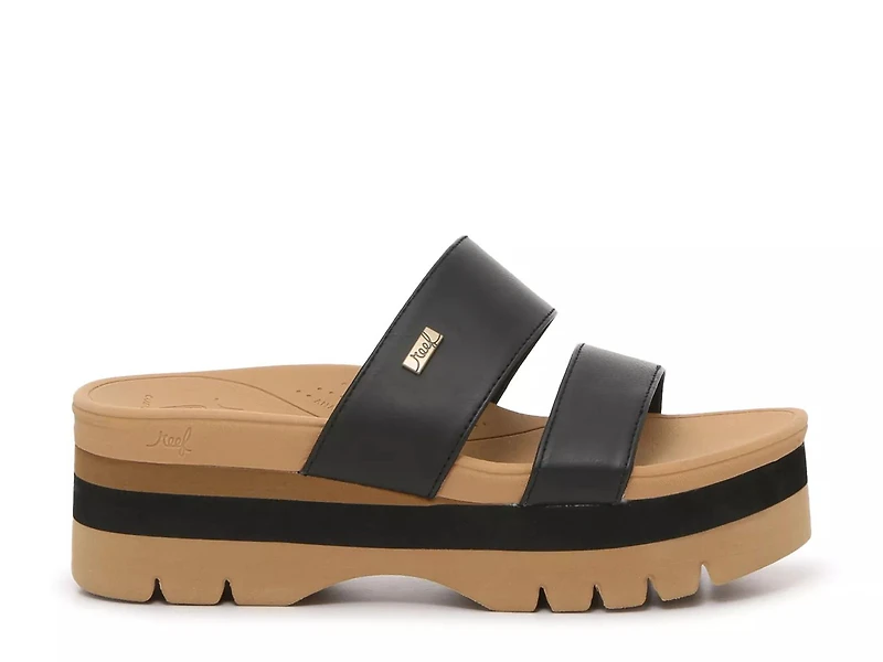 Banded Horizon Platform Sandal