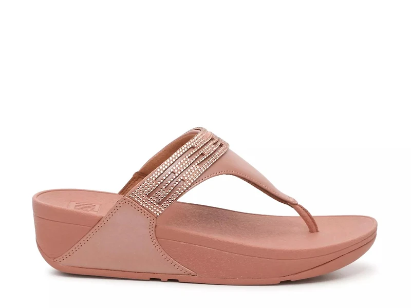 Lulu Rhinestone Wedge Sandal