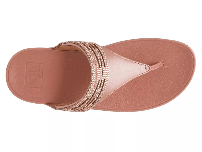 Lulu Rhinestone Wedge Sandal