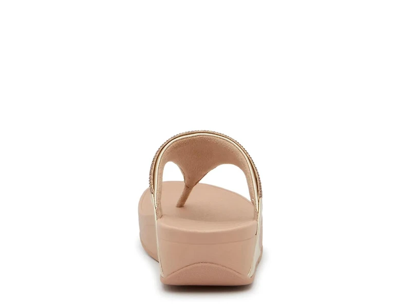 Lulu Rhinestone Wedge Sandal