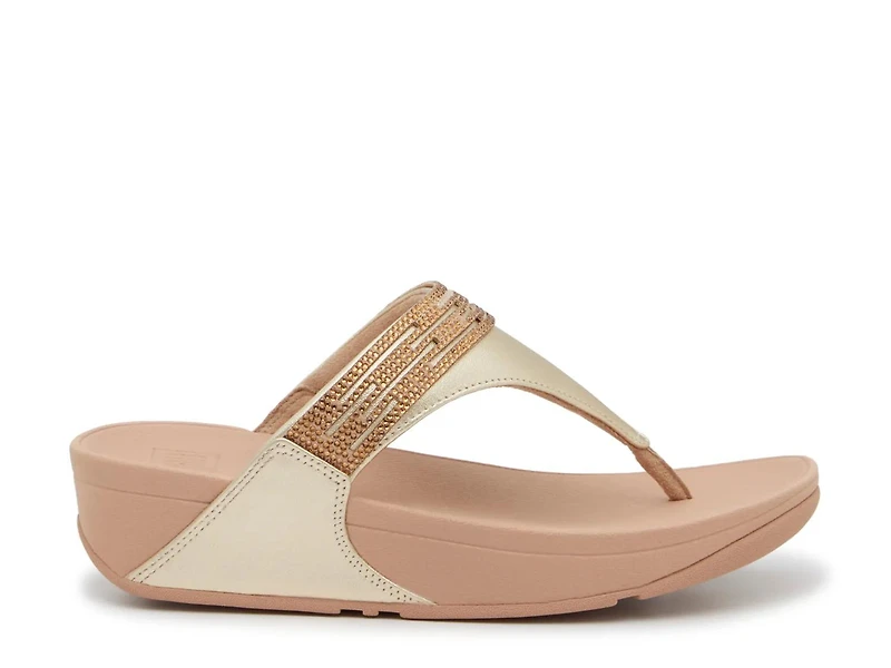 Lulu Rhinestone Wedge Sandal