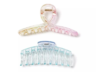 Translucent Claw Clip Set - 2 Pack