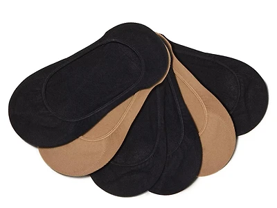 Microfiber No Show Liners - 6 Pack
