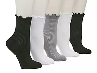 Lettuce Edge Ankle Socks - 5 Pack