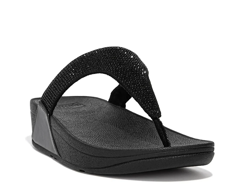 Lulu Crystal Wedge Sandal