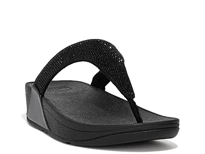 Lulu Crystal Wedge Sandal