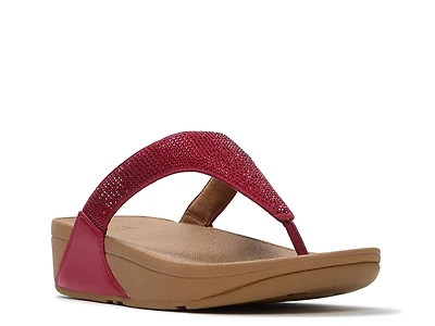 Lulu Crystal Wedge Sandal