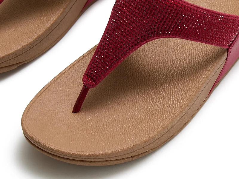 Lulu Crystal Wedge Sandal