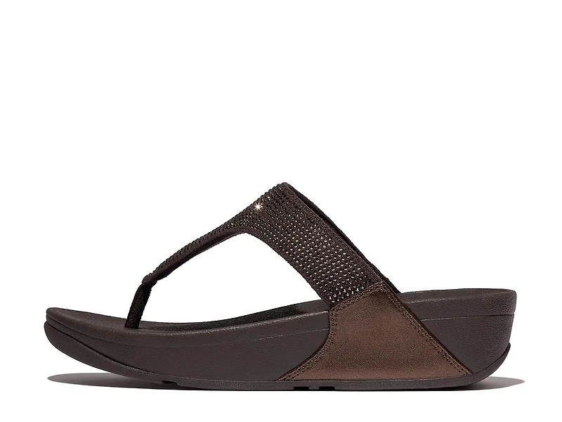 Lulu Crystal Wedge Sandal