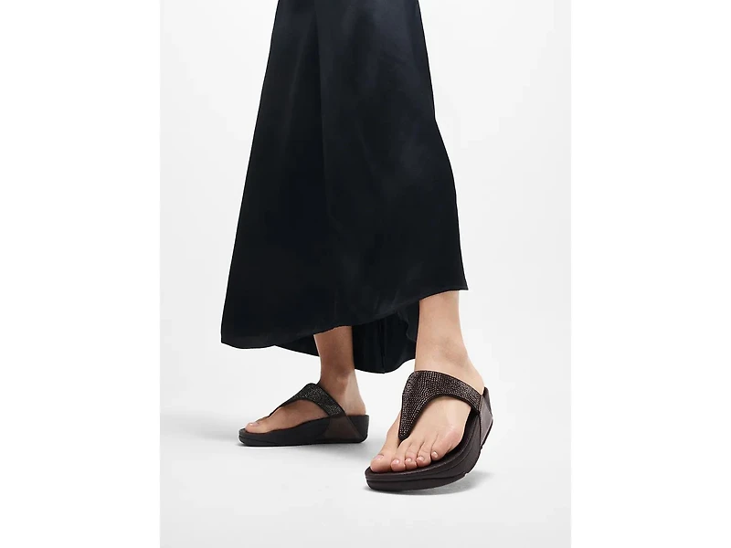 Lulu Crystal Wedge Sandal