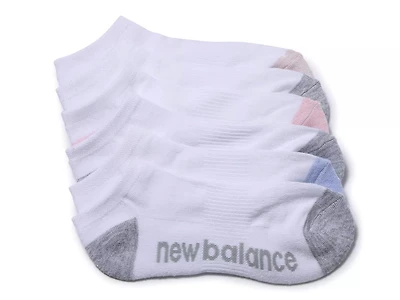 Two-Tone Women's No Show Socks - 6 Pack