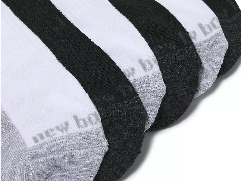 Cushioned Men's No Show Socks - 6 Pack