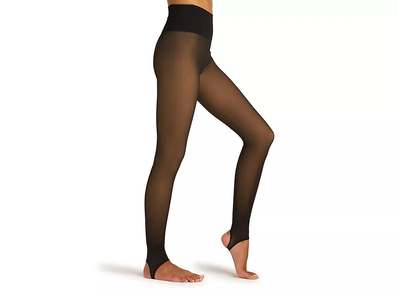 Faux Translucent Fleece Lined Tights