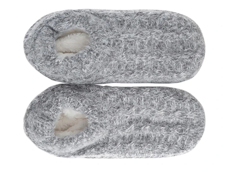 Cable Knit Women's Slipper Socks