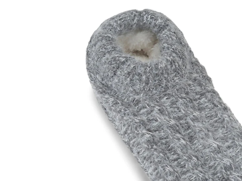 Cable Knit Women's Slipper Socks