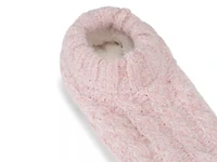 Cable Knit Women's Slipper Socks