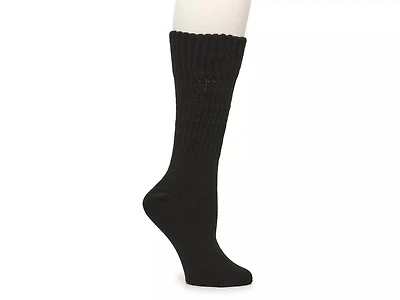 Slouchy Cable-Knit Crew Socks