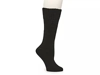 Slouchy Cable-Knit Crew Socks