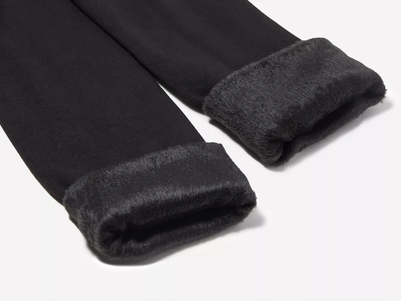 Faux Fur-Lined Kids' Leggings
