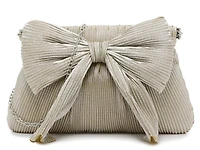 Pleated Bow Clutch