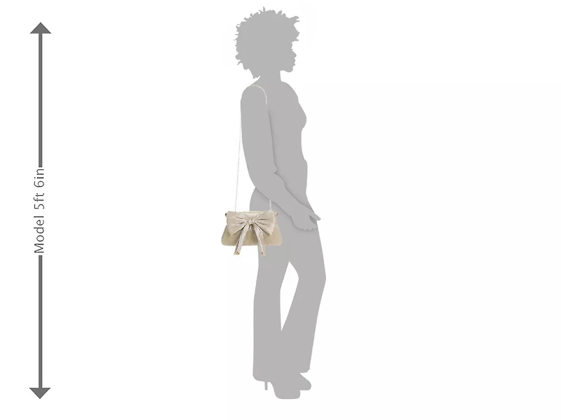 Pleated Bow Clutch