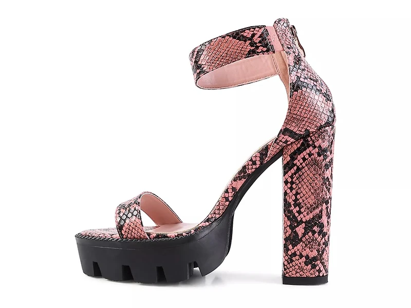 Rattle Platform Sandal